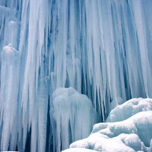 Gefrorene Eisformationen