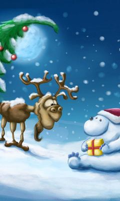 Niedliche Weihnachtsfiguren