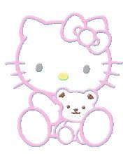 Hello Kitty mit Teddybär