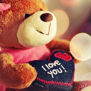 Süßer Teddybär mit Herz