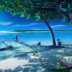 Mondschein Strand Ruhe