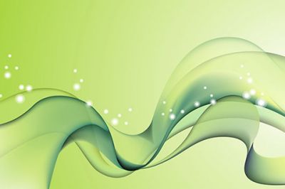 Elegante Grüne Wellen