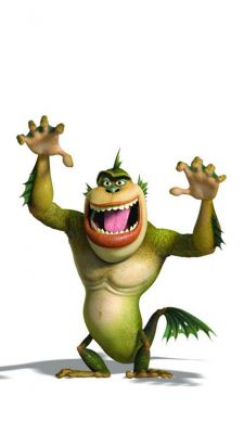 Animierte Monsterfigur