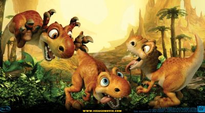 Niedliche Dinosaurier aus der Animation