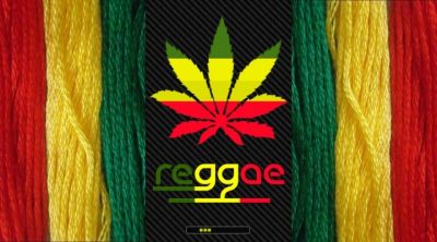 Reggae-Vibes mit Cannabisblatt