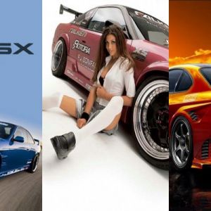 240SX Autos und Glamour