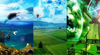 Beeindruckende Natur- und Fantasielandschaft