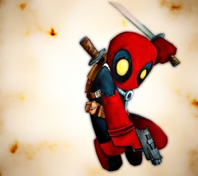 Cartoonfigur Deadpool