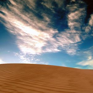 Wüste und Himmel