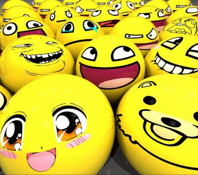 Lustige Emoji-Gesichter