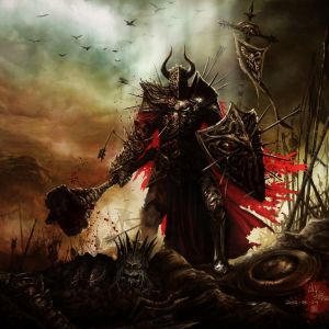 Epicke Fantasy Krieger Kunst