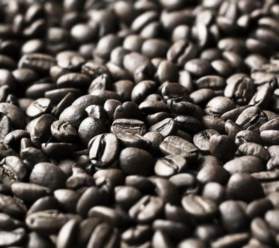 Kaffeebohnen Nahaufnahme