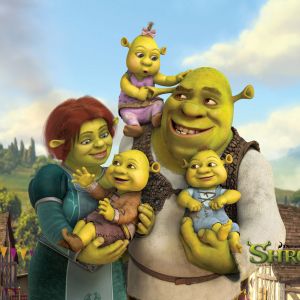 Familienfreude mit Shrek