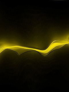Gelbes Wellen-Abstrakt Design