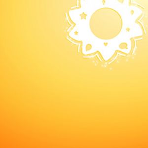 Helles Orange Abstraktes Sonnenbild