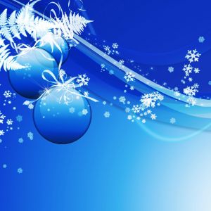 Blaue Weihnachtsornamente