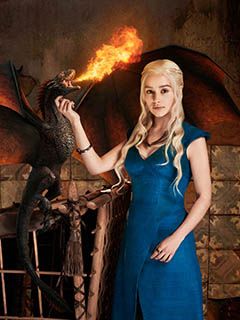 Daenerys Targaryen und Drache