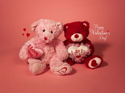 Teddybären zum Valentinstag