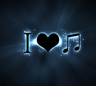 Ich liebe Musik Hintergrund