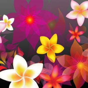Buntes Blumen-Abstrakt Design
