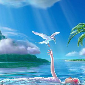 Friedliche Wasserfantasie