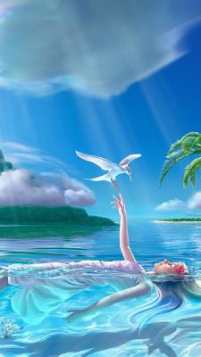 Friedliche Wasserfantasie