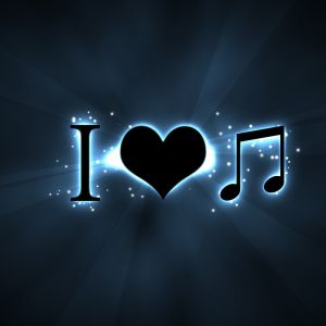 Ich liebe Musik Hintergrund