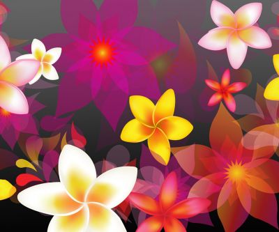 Buntiges Florales Abstraktes Design