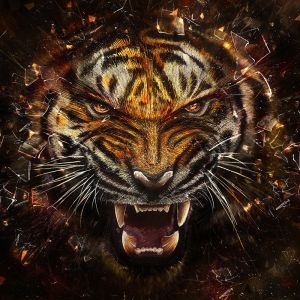 Fierce Tiger Hintergrund
