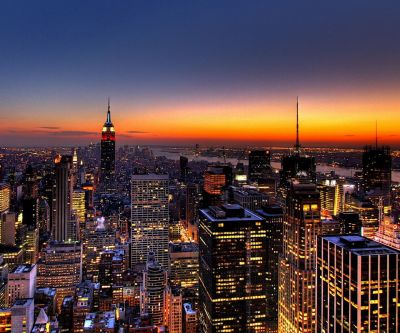 Beeindruckende Skyline von New York