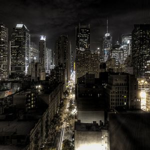 Stadtansicht bei Nacht