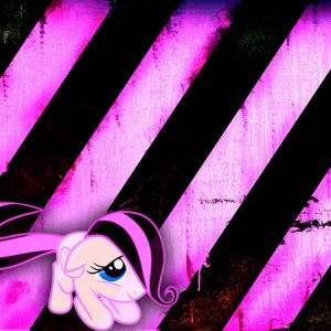 Süßes Pony auf Rosa Streifen