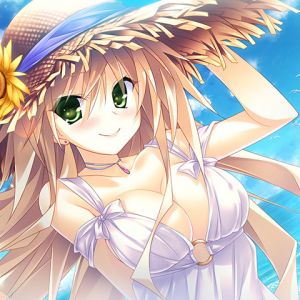Sommermädchen mit Sonnenblume