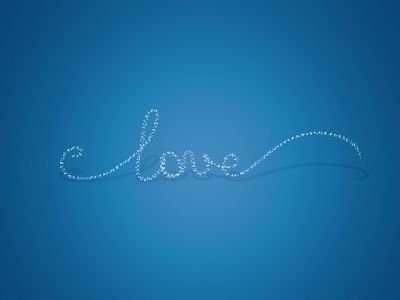 Liebes-Typografie-Design