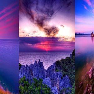 Beeindruckende Sonnenuntergangslandschaften