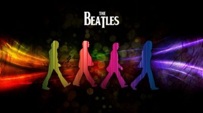 Bunte Kunst der Beatles