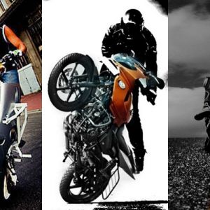 Stunt-Motorräder in Aktion