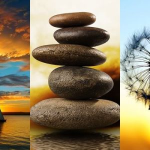 Ruhige Natur und Balance