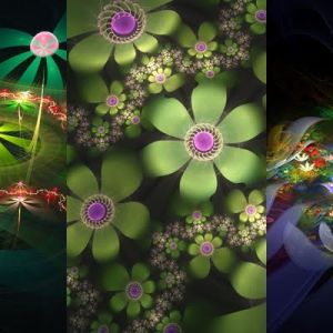 Buntes Florales Abstraktes Design