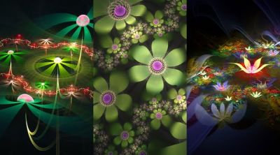 Buntes Florales Abstraktes Design