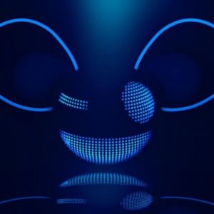 Deadmau5 Blaues LED Kunstwerk