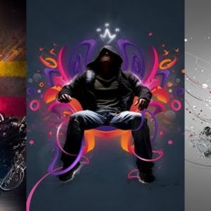 Dynamische Action-Sportkunst