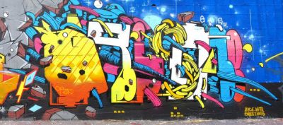 Lebendige Graffiti-Kunst