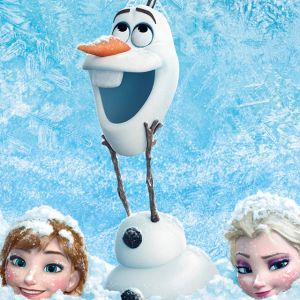 Charaktere aus Die Eiskönigin - Olaf, Anna, Elsa