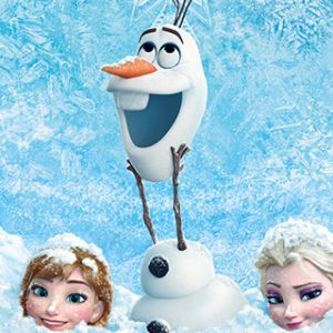 Frozen Charaktere im Schnee