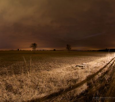 Ruhige Nachtlandschaft