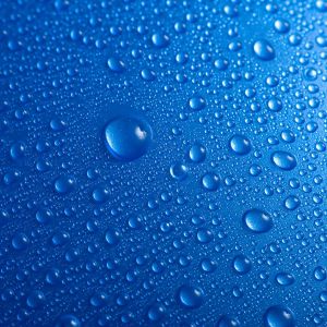 Blaue Wassertropfen