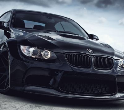 Schwarzes Sportauto BMW M3