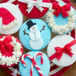 Weihnachts-Cupcakes