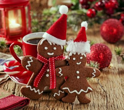 Weihnachtsplätzchen aus Lebkuchen